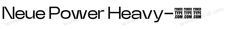 Neue Power Heavy字体转换